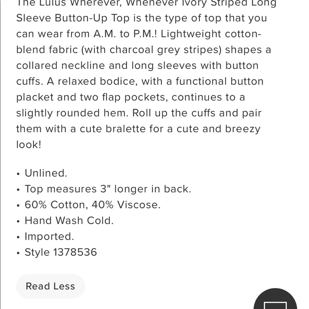 Lulus top - Picture 7 of 9